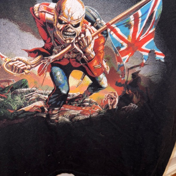 Iron Maiden Black Graphic T-Shirt - Picture 2 of 5